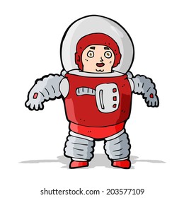 cartoon space man