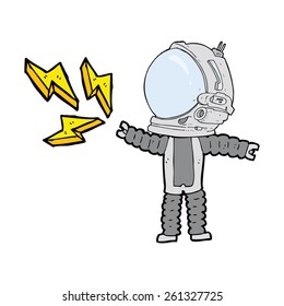cartoon space man