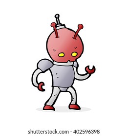 cartoon space man