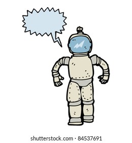 cartoon space man