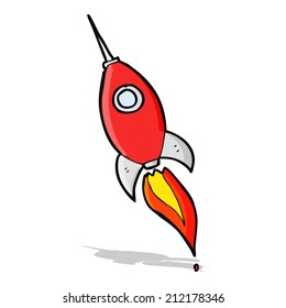 Cartoon Space Rocket Stock Vector (Royalty Free) 212178346 | Shutterstock