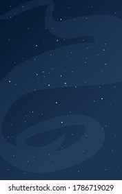 Cartoon Space Stars Milkyway Background Vector Design