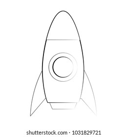 cartoon spacecraft ship