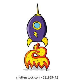 nave espacial de dibujos animados