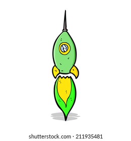nave espacial de dibujos animados