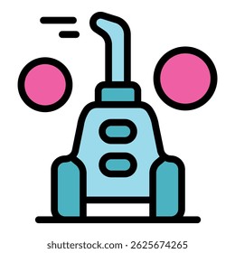 Cartoon spaceship is flying to explore planets in the galaxy, rocket launching into space