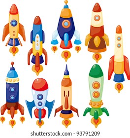 cartoon spaceship icon