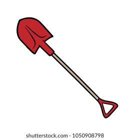 Cartoon Spade Tool