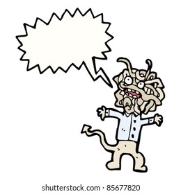 monstruo del espagueti de dibujos animados