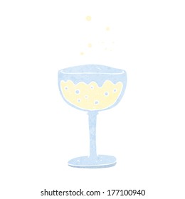 cartoon sparkling wine
