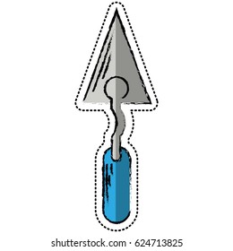cartoon spatula construction tool icon