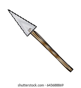 cartoon spear weapon war medieval