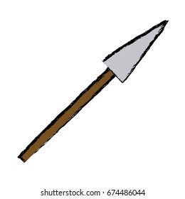 cartoon spear weapon war medieval