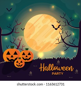 Cartoon Special Halloween Day with horror Background
