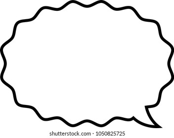 Cartoon speech balloon 8