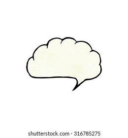 cartoon speech balloon cloud