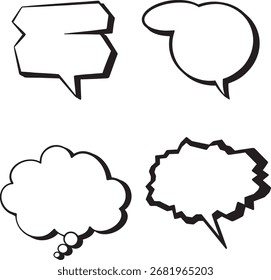 Cartoon Speech Balloon Comic Book