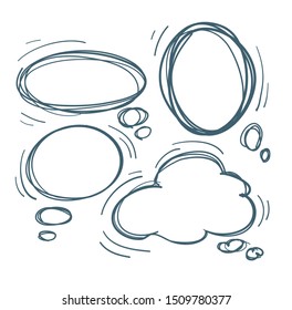 Cartoon speech box Vector illustration.