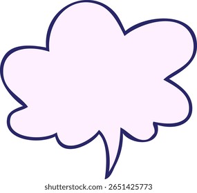 cartoon speech bubble with speech bubble in bright neon color