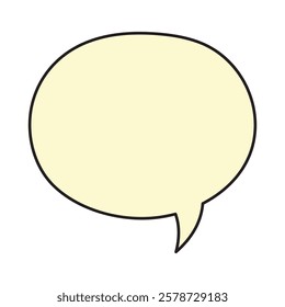Cartoon speech bubble in comic book style.