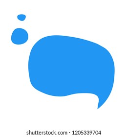 Cartoon Speech bubble icon. Vector illustration template