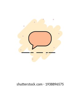 Cartoon Speech Bubble Icon Vector