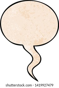 burbuja del discurso de dibujos animados en estilo de textura retro con burbuja del habla en estilo de textura retro