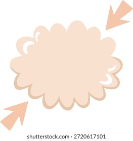 Textfeld "Cartoon Speech Bubble" mit Pfeilen