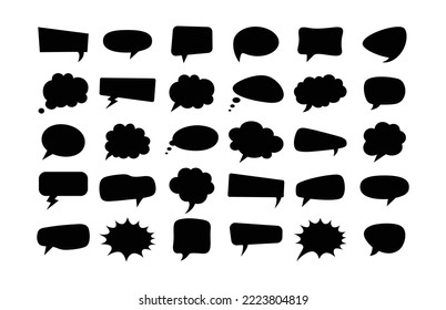 Cartoon Speech bubble vector of Illustrator Comic bubbles blank text clipart