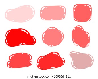 Burbujas de discurso de caricatura para diseño de pancartas. Conjunto de iconos de comunicación. Ilustración vectorial de dibujos animados. Vector de dibujos animados de color. Ilustración vectorial dibujada a mano. Decoración creativa y colorida.