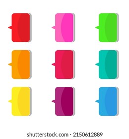 Cartoon-Sprachblasen auf weißem Hintergrund Unterschiedliche Doodle-Formulare für Ihren Text, Dialoge Symbol 3D-Vektorgrafik Leere mit Textstelle. verschiedene handgezeichnete Formen einzeln handgezeichnete Sprachblasen isolieren