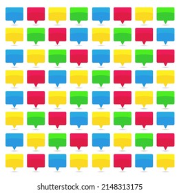 cartoon speech bubbles on yellow background Different doodle forms for your text, dialogs icon 3d vector Blank with text place.different hand drawn shapes isolated hand drawn speech bubbles isolated. 