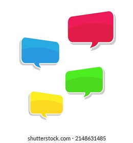 cartoon speech bubbles on yellow background Different doodle forms for your text, dialogs icon vector Blank with text place. different hand drawn shapes isolated hand drawn speech bubbles isolated. 