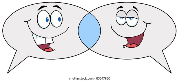 Cartoon Speech Bubbles Speak