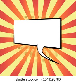 Cartoon speech wich background