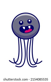 Cartoon spider character. Vector illustration