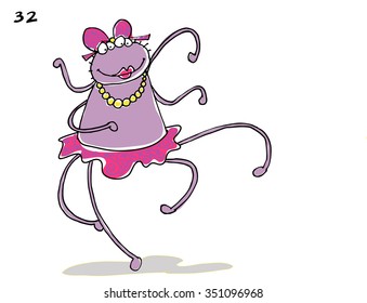 cartoon spider monster
