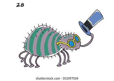 cartoon spider monster
