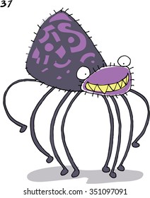 cartoon spider monster
