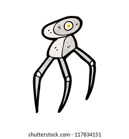 robot de araña de dibujos animados