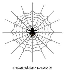 Cartoon Spiderweb - Halloween Design Element