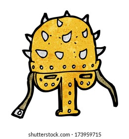 cartoon spiked helmet