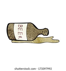Cartoon verschüttetes Bier