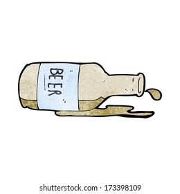 Cartoon verschüttetes Bier