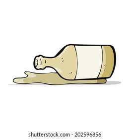 cartoon spilled beer