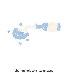 botellas derramadas de dibujos animados