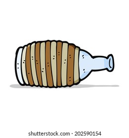 cartoon spilled bottle