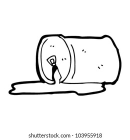 cartoon spilled drinks cat