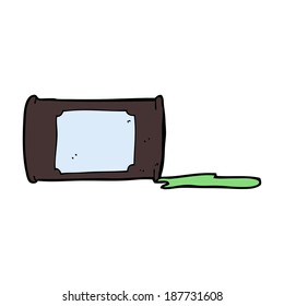 cartoon spilled oil