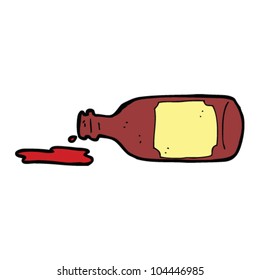 cartoon spilled red wine